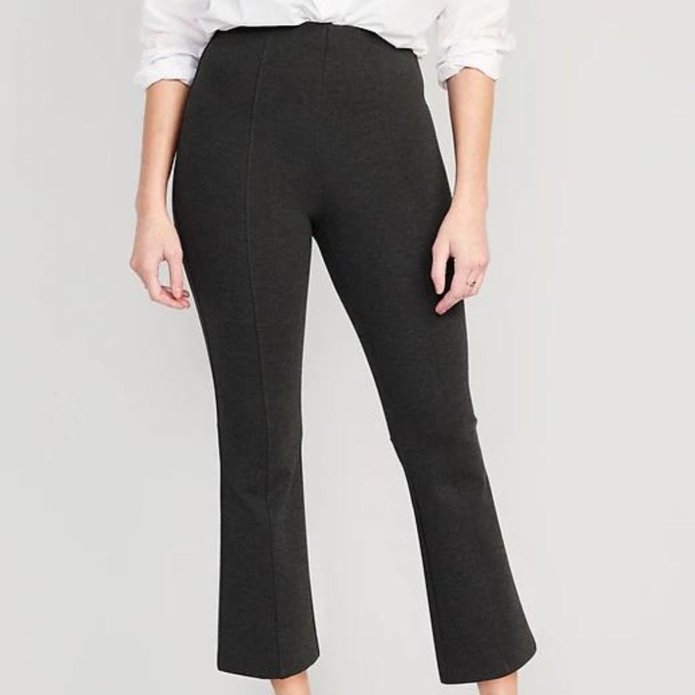 NEW Old Navy Extra High-Waisted Stevie Cropped Flare Pants for Women - Picture 1 of 8